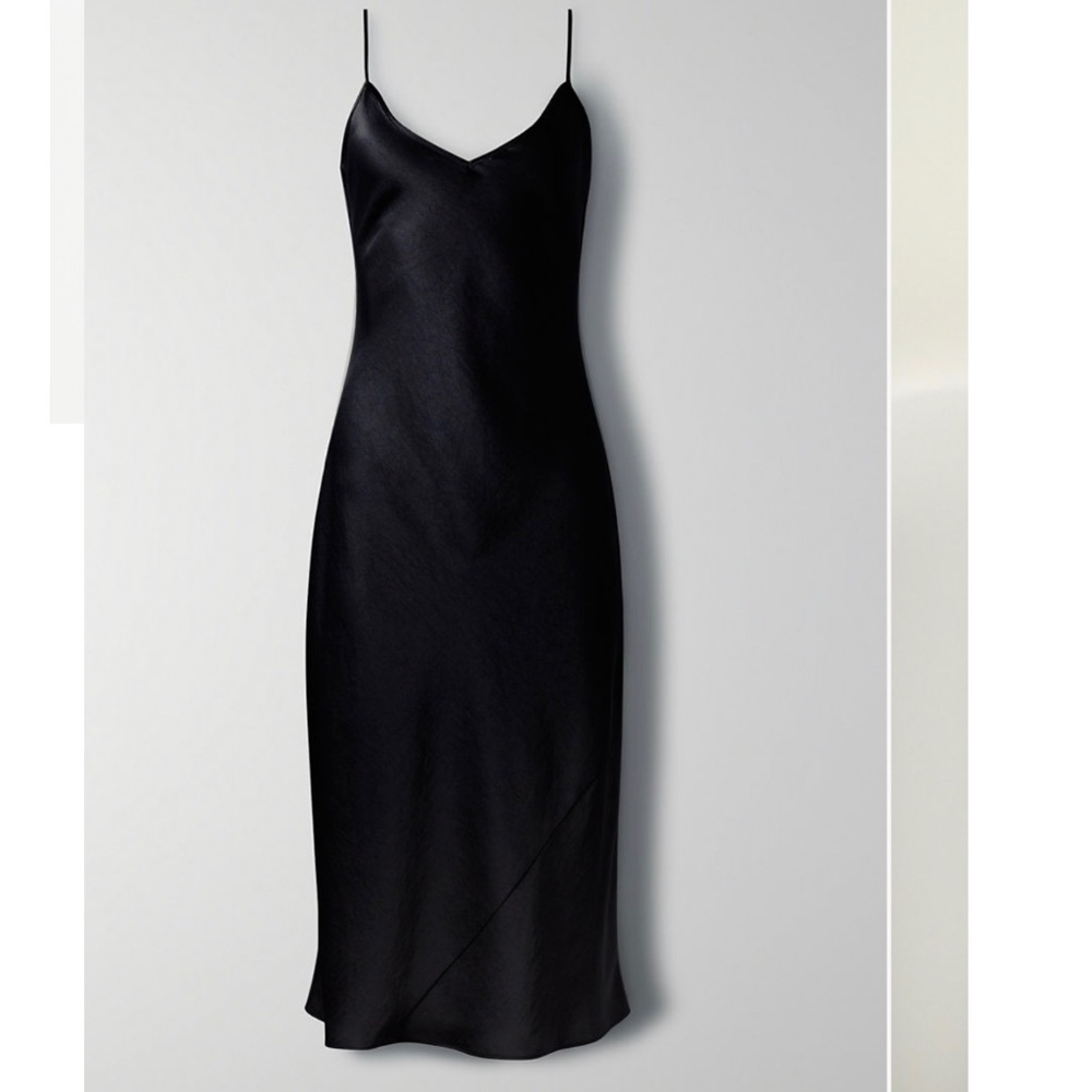 Wilfred Only Satin Slip Midi Dress